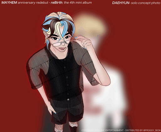 "Concept Photo" (full color + shaded, Daehyun from MAYHEM (LiT))